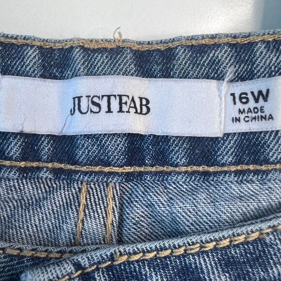 Women's Jean Bundle (2) Blue/Black Streetwear Casual Denim/Cargo Plus Size 16/18 - Picture 3 of 15